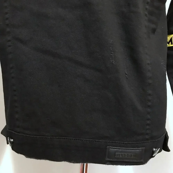 Preme NWOT Black Wash Jean Jacket Men M - Picture 13 of 16
